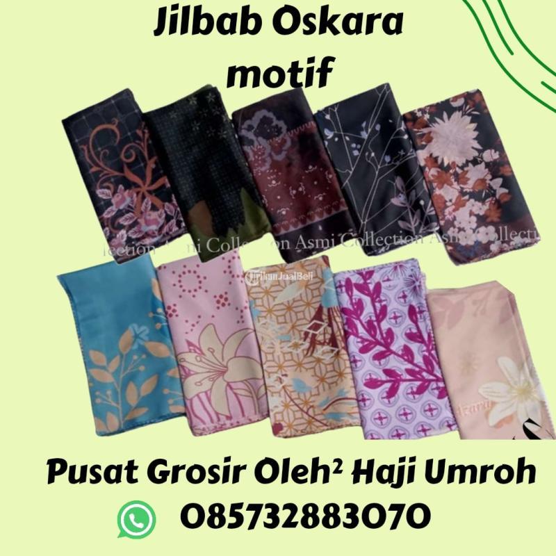 Call WA 0857 3288 3070 Jilbab Oskara Azara Motif Souvenir Oleh Oleh Haji Umroh Murah Tuban, Bojonegoro, Lamongan, Rembang