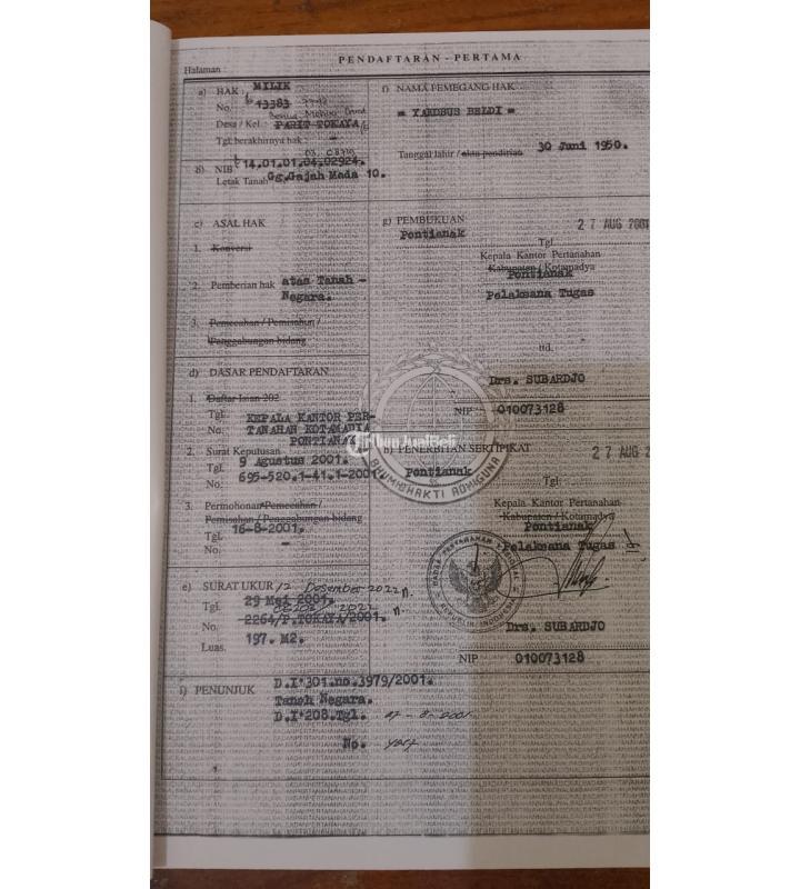 Tanah Lokasi Gajah mada 10. tanah ukuran 10x19. harga ,600 jt. nego.