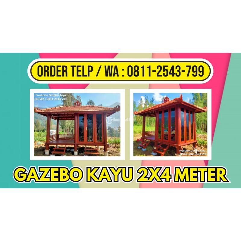 Gazebo unik dari kayu - Bogor