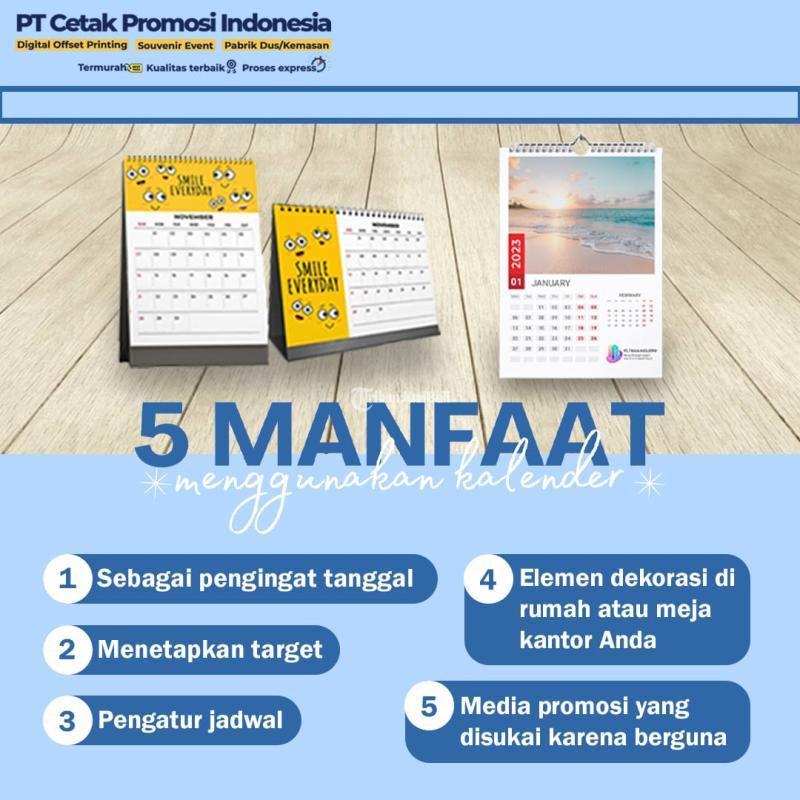 Cetak Kalender Meja Mini Aesthetic Calendar Duduk di Jakarta Timur