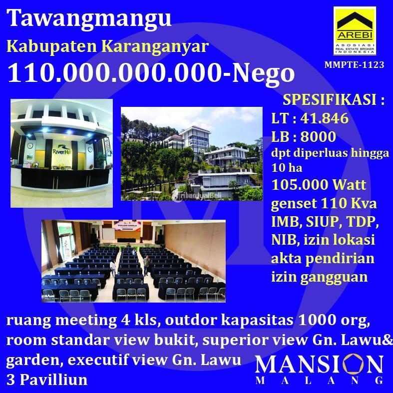 Dijual Resort River Hill, LT.41.846 LB.8000 m2, Lokasi Jawa Tengah - Karanganyar