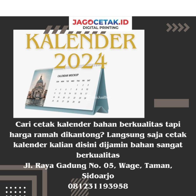 Jasa Pembuatan Kalender Lucu Jagocetak.id di Sidoarjo - Tribun JualBeli