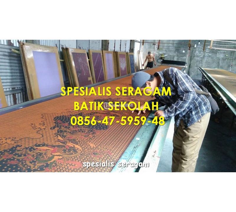 Seragam Batik Nabire di Produksi Custom Berlogo Sekolah  Karanganyar