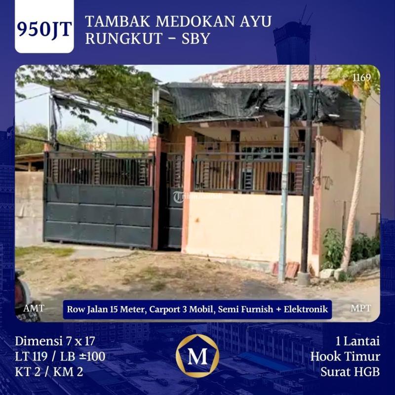 Rumah Hook 1 Lantai Tambak Medokan Ayu Surabaya 950 Juta Hadap Timur