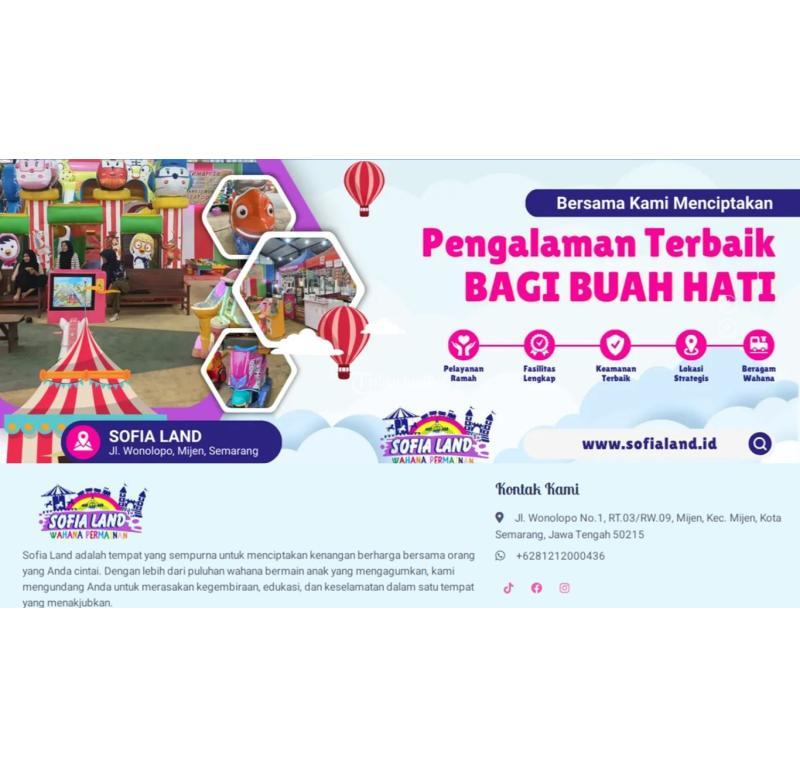 Tempat Bermain Anak Indoor Di Semarang Sofia Land