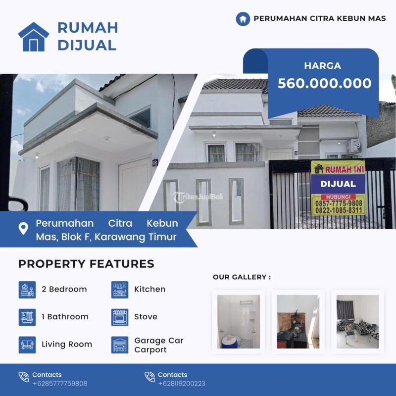 RUMAH CANTIK DIJUAL SIAP HUNI BEBAS BANJIR DI KARAWANG