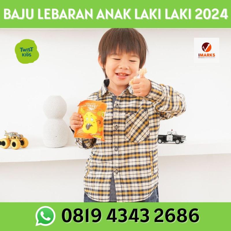 Hub. 0819 4343 2686, Baju Lebaran Anak Cowok 2024 Twist Kids