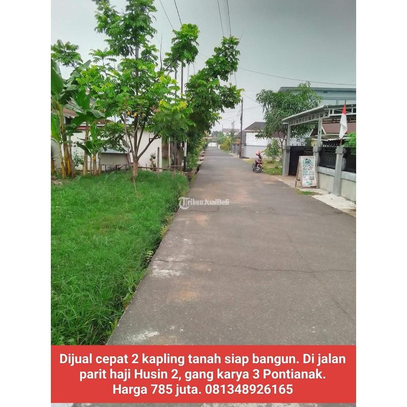 Tanah siap bangun. Di jalan parit haji Husin 2, gang karya 3 Pontianak. Luas 536 M2. Harga 785 juta.