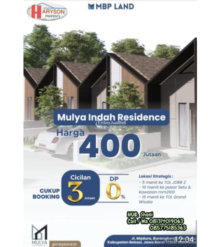 Dijual Rumah Tipe 40 2KT 1KM Legalitas SHM - Bekasi