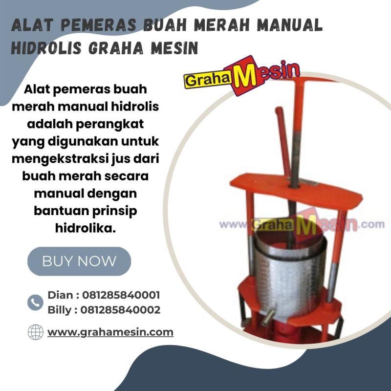 Alat Pemeras Buah Merah Manual Hidrolis Graha Mesin