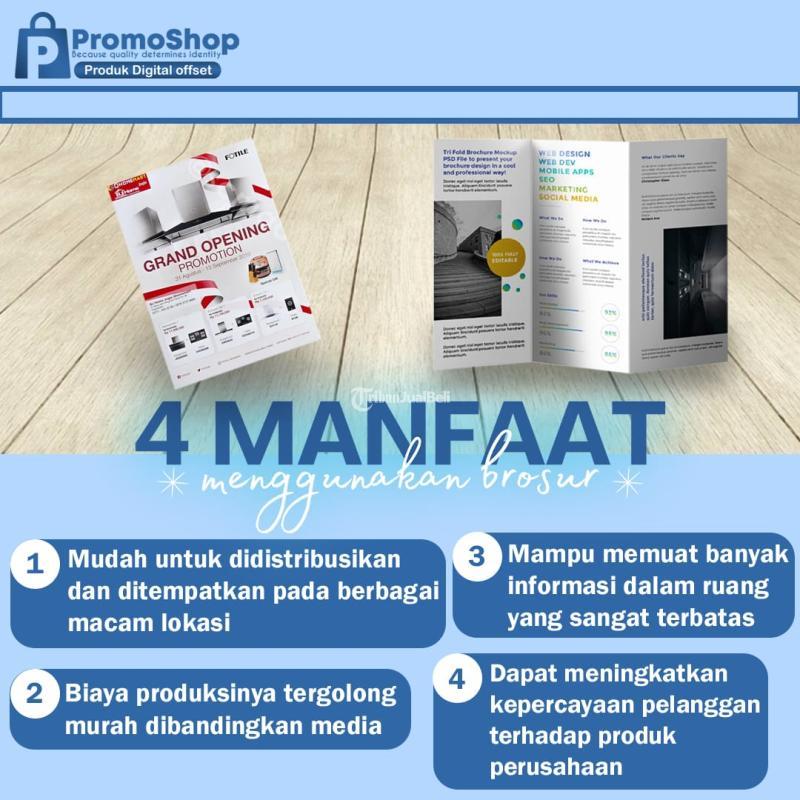 Cetak Brosur Custom Flyer Booklet Lipat Murah Brosur Makanan Kualitas