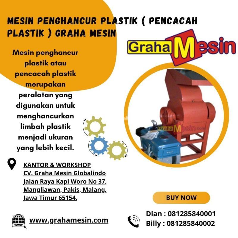 Mesin Penghancur Plastik Pencacah Plastik Graha Mesin