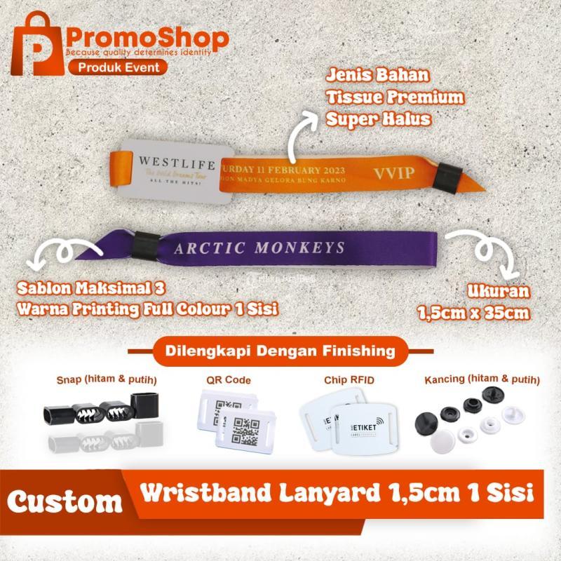 Cetak Gelang Tangan Wristband Konser Lanyard Wrist Band Custom Kualitas ...