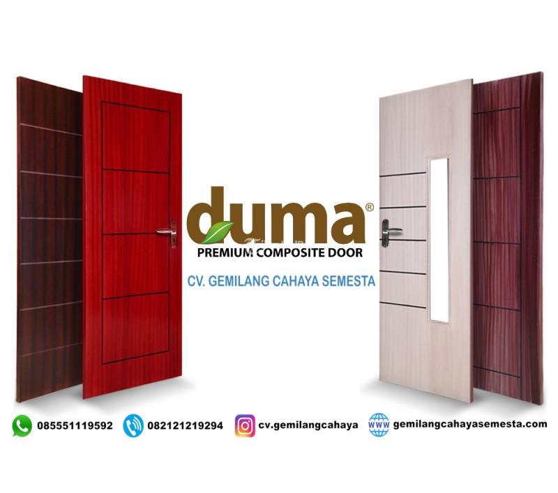 Duma Door  Pintu WPC / Tipe Router Glass (RG) Standart