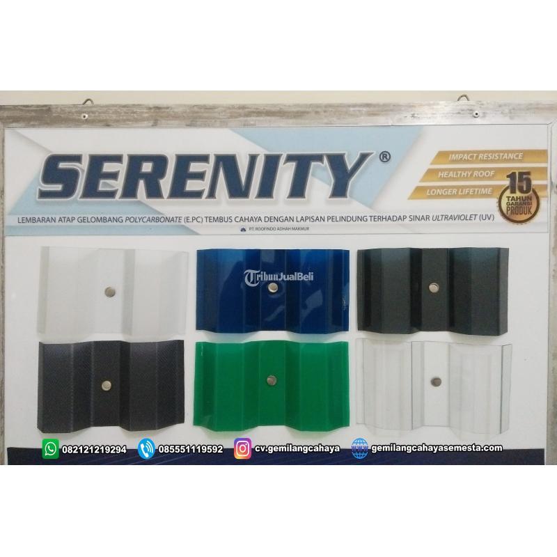Serenity  180 CM   Atap Transparan  Atap Polycarbonate Corrugated