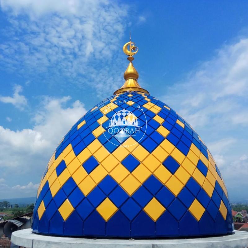 Harga Kubah Masjid Bahan Enamel Galvalum Stainless Gold dan GRC Sorong