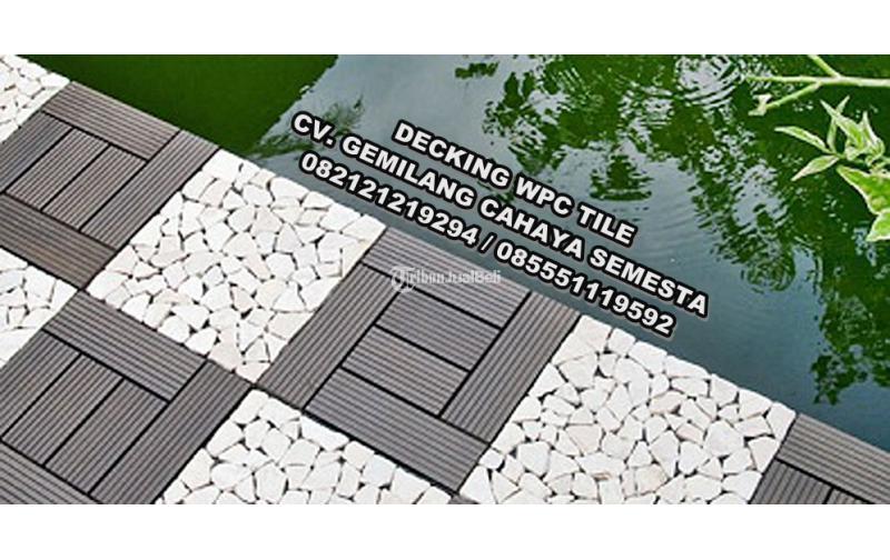 Decking Tile  DIY 3B ) / Lantai WPC / Pagar WPC / Lantai Kolam Renang