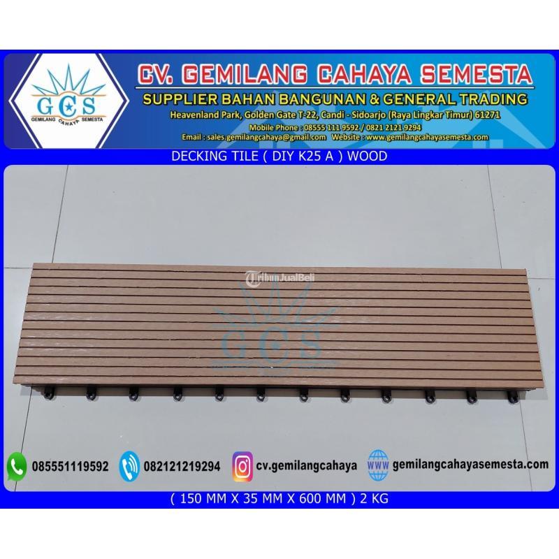 Decking Tile  DIY K25 A ) / Lantai WPC / Lantai Kolam Renang