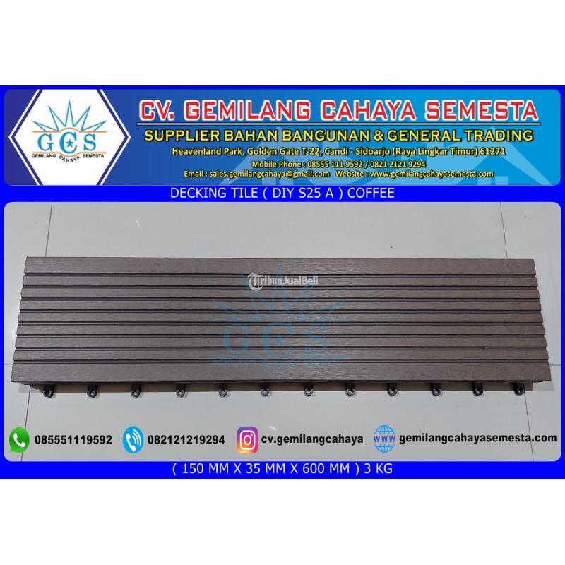 Decking Tile  DIY S25 A ) / Lantai WPC / Lantai Kolam Renang