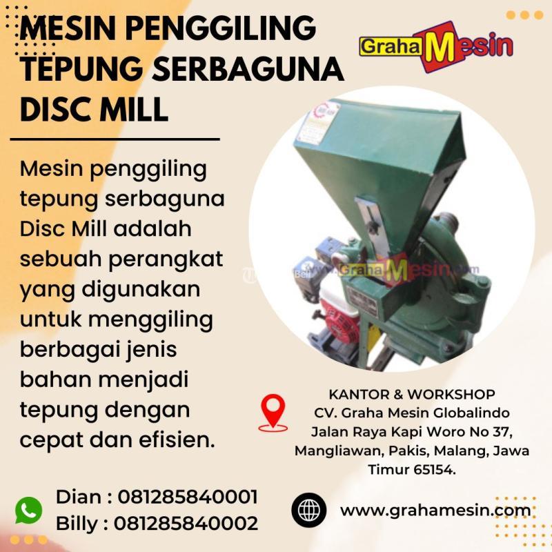 Mesin Penggiling Tepung Serbaguna Disc Mill Graha Mesin Di Malang