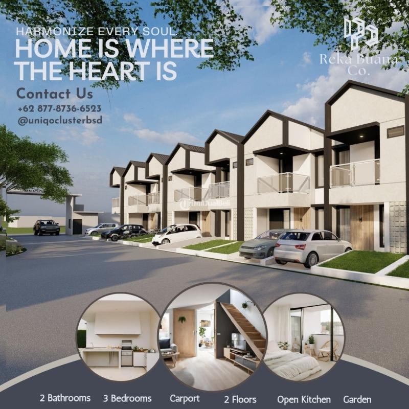 Uniqo Cluster Serpong Rumah Minimalis 2 Lantai 600 Jutaan 10 Menit St Rawa Buntu