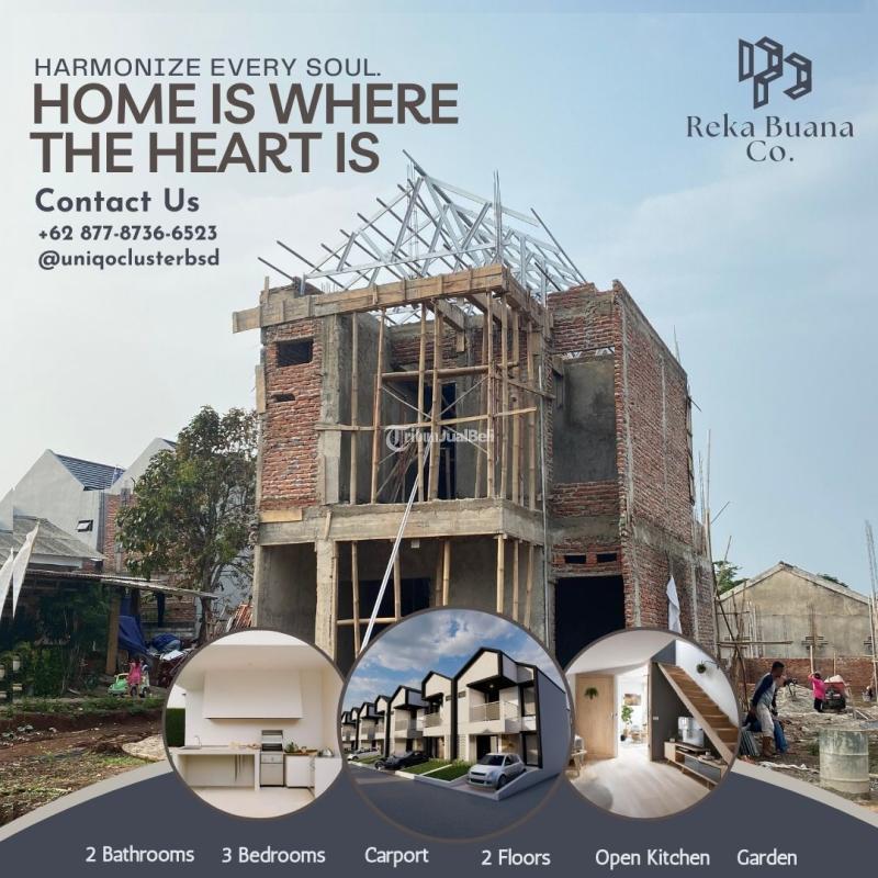 Uniqo Cluster Serpong Rumah Minimalis 600 Jutaan 10 Menit Toll BSD