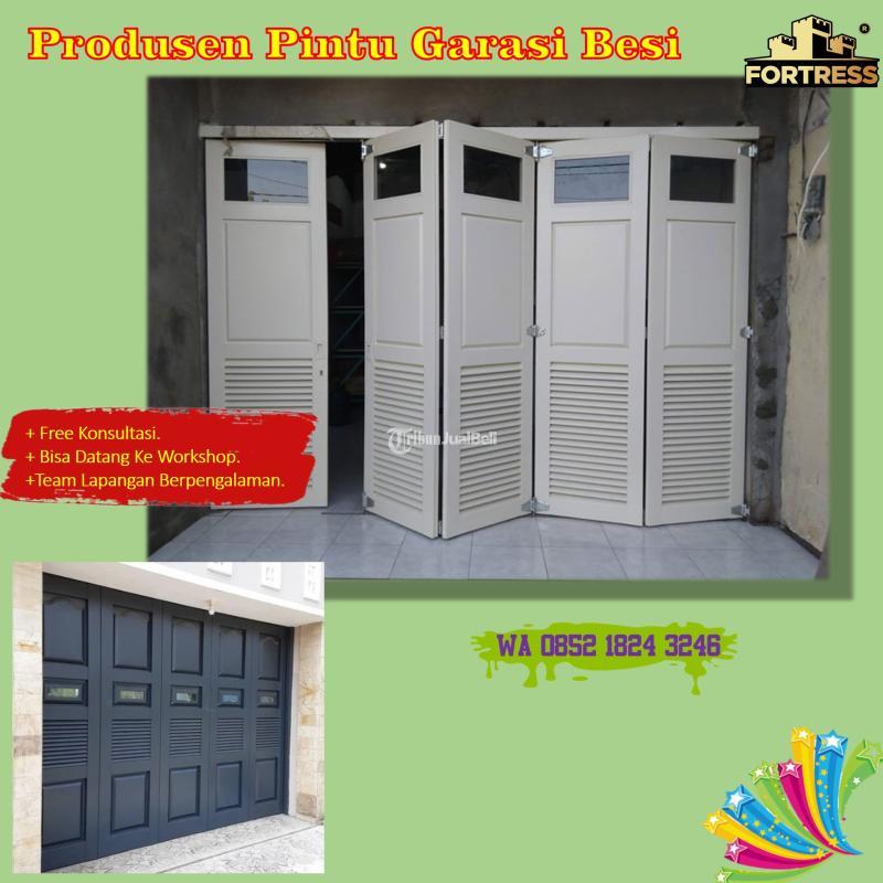 CUSTOM UKURAN.. Wa 0852 1824 3246 Pembuat Pintu Garasi Sliding Besi Fortress Untuk Villa Di Mojokerto