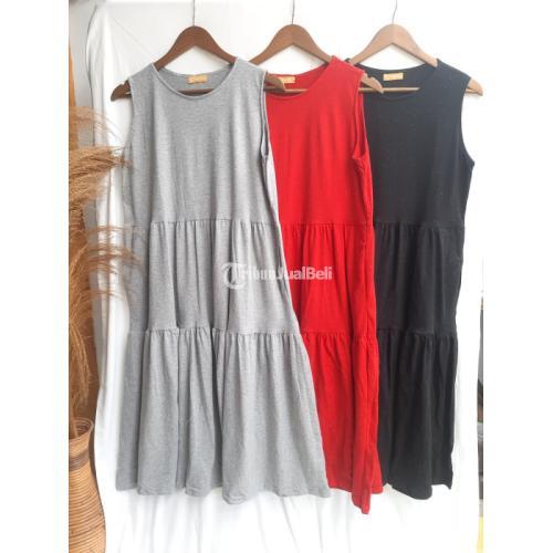 Dress Inner Wanita Busui Friendly Memakai Resleting Depan - Bantul