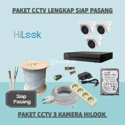CCTV Malang Kedungkandang Paket 3 Kamera Hilook 2MP