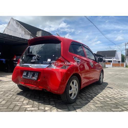 Mobil Honda Brio E 1.2 MT Merah Kondisi Mulus