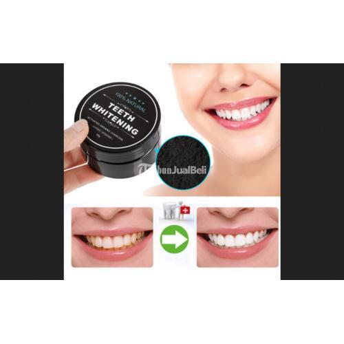 Pemutih Gigi Alami teeth whitening activated carbon arang Pasta Gigi Karbon Aktif
