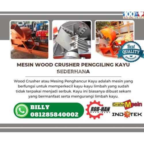 MESIN WOOD CRUSHER PENGGILING KAYU KAPASITAS 1 TON SEDERHANA MALANG