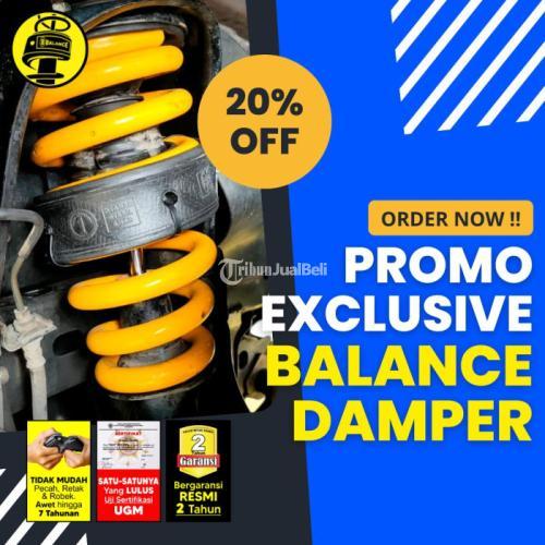 bantingan keras di jalan berlubang dapat di redam oleh BALANCE SPORT DUMPER