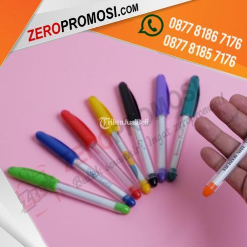 Pulpen Plastik Souvenir Promosi Boss Aktif Jel Custom