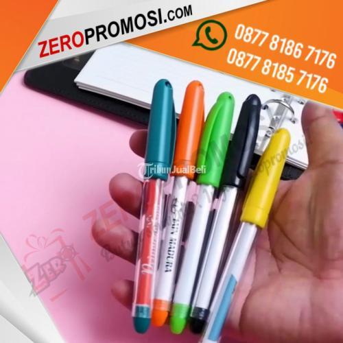 Pulpen Plastik Souvenir Promosi Boss Aktif Jel Custom