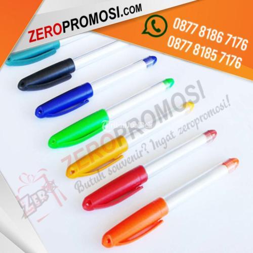 Pulpen Plastik Souvenir Promosi Boss Aktif Jel Custom