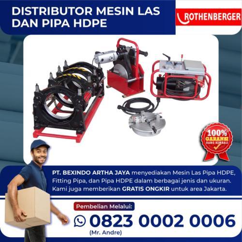 mesin las penyambung pipa hdpe merek routhenberger hydraulic