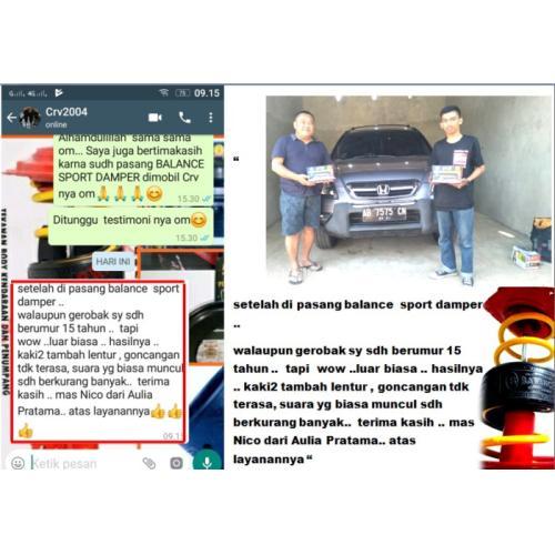 BALANCE Sport Damper terbaik SPESIALIS Atasi GRUDUK, SHOCK KERAS mobil
