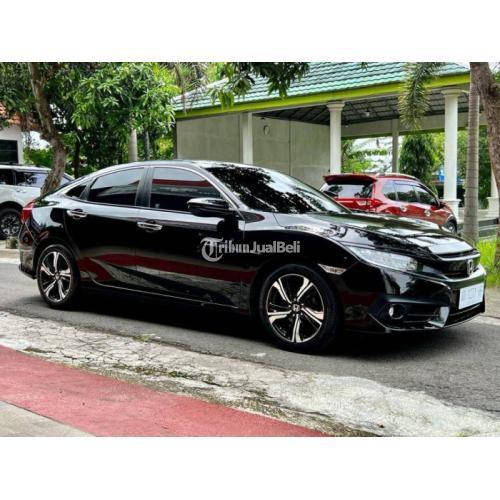 Mobil Honda Civic Turbo 2016 Hitam Seken Pajak Baru Siap Pakai di