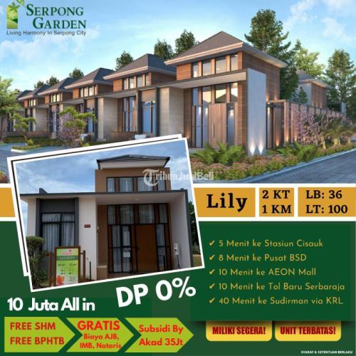 Dijual Rumah Murah Minimalis Modern Dekat Stasiun Cisauk BSD Serpong - Tangerang