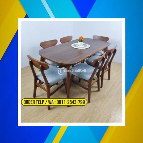 Meja Makan Cafe Minimalis Jati Bekasi