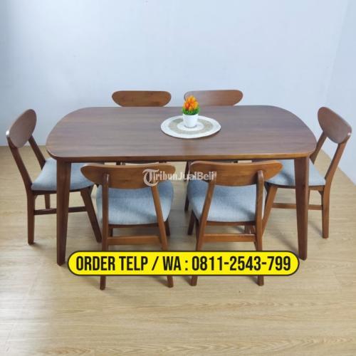 Meja Makan Cafe Minimalis Jati Cimahi