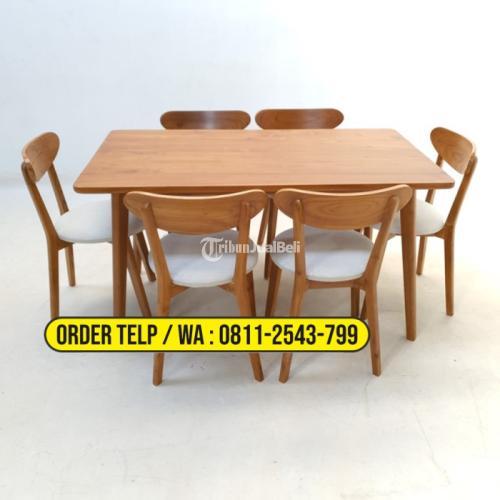 Meja Makan Cafe Minimalis Jati Cimahi