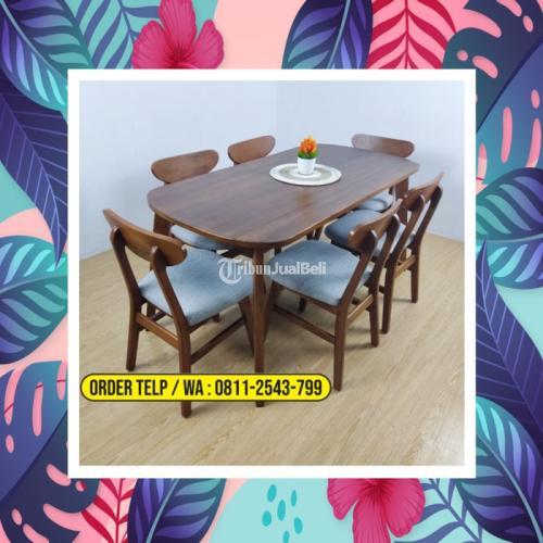 Meja Makan Cafe Minimalis Jati Cirebon