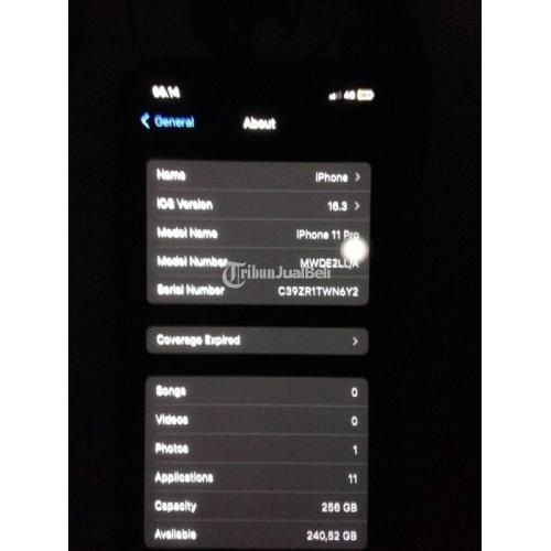 HP iPhone 11 Pro 256GB Ex Inter No Minus Siap Pakai - Kulon Progo