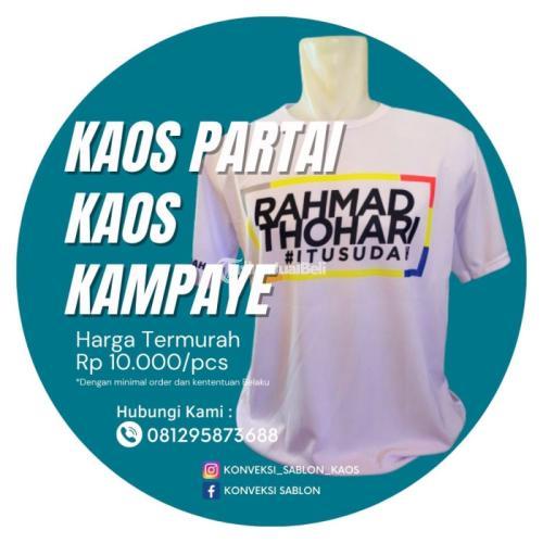 Konveksi Sablon Kaos Partai Promosi - Cilacap