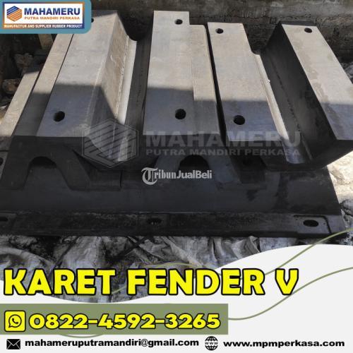 Rubber Fender V 500 - Rubber Fender Dermaga Tipe V 500 di Muara Angke Jakarta Utara