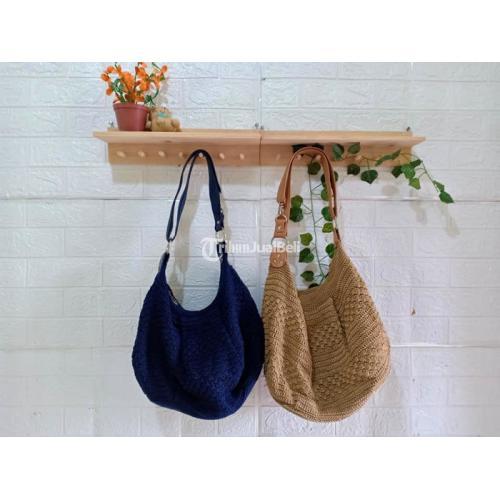 Kerajinan Tas Rajut Wanita Preloved Ukuran Besar Muat Banyak - Bantul