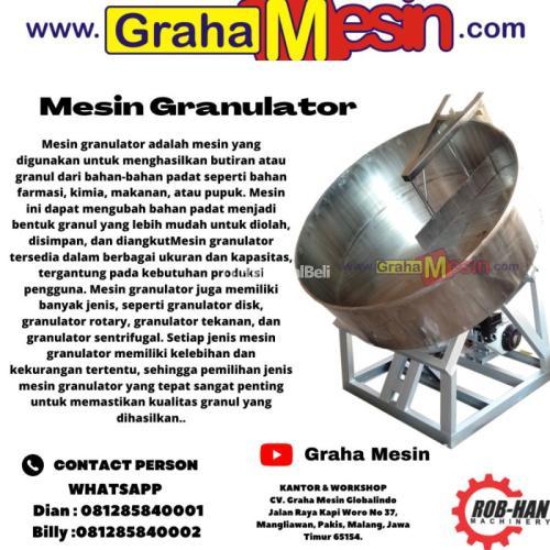Mesin Granulator | Alat Pencampur Bahan