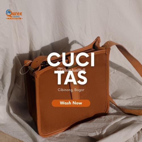 JASA CUCI TAS BRANDED - QUCEX LAUNDRY